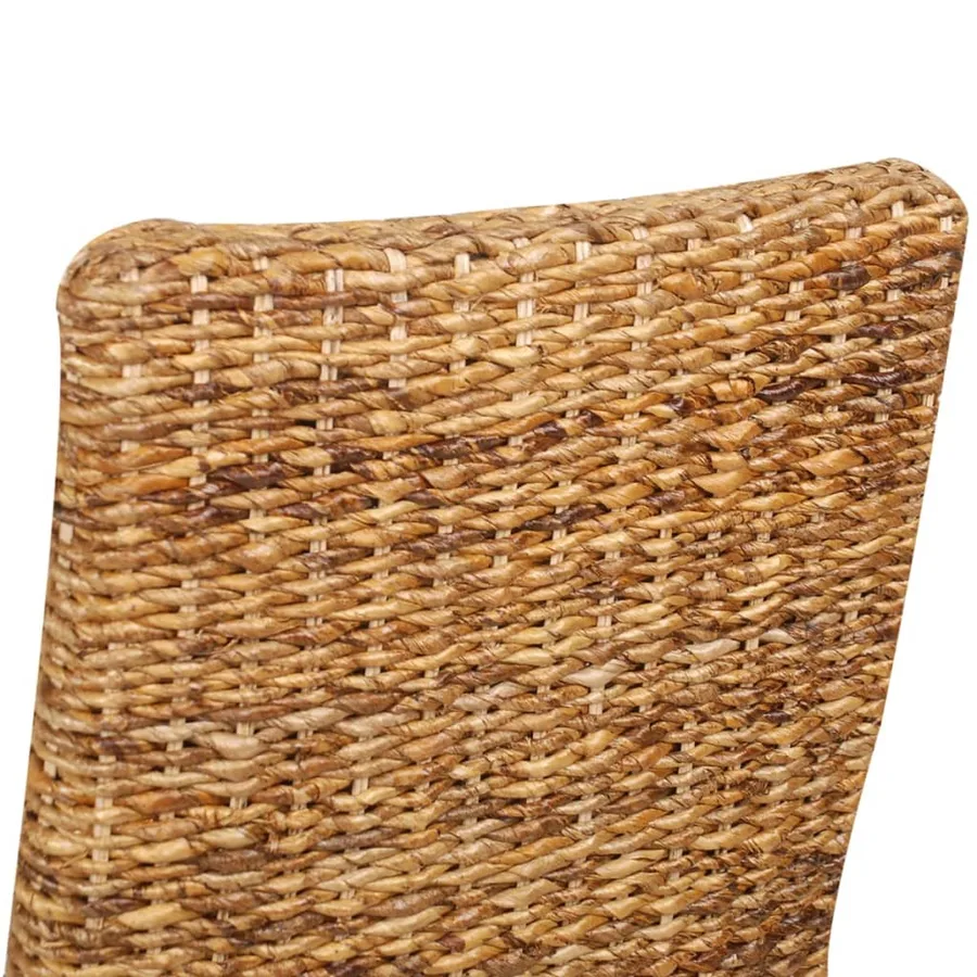 Chaises à manger lot de 2 bois solide de manguier et abaca - 6