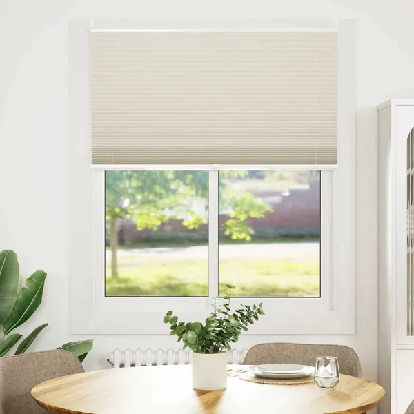 Store plissé 100x125 cm Crème
