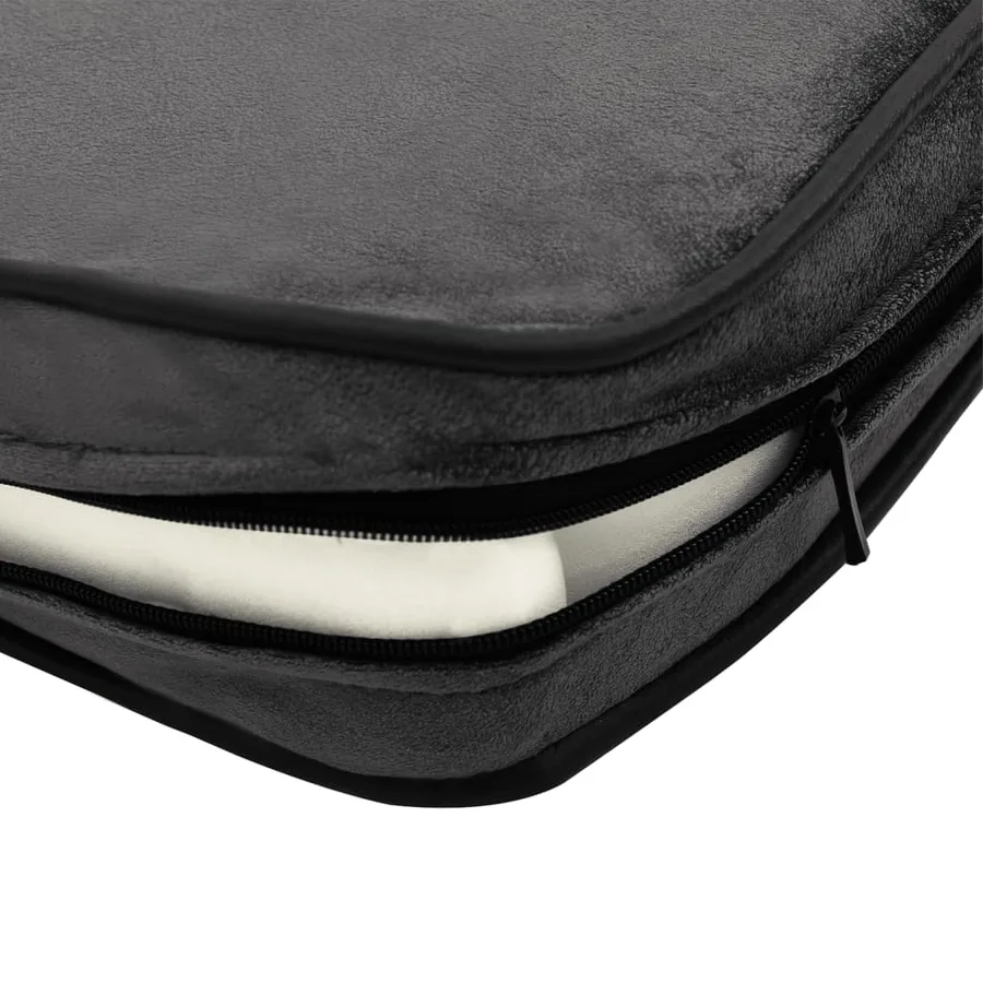Canapé pour chien Gris foncé 81x43x31 cm Peluche et similicuir - 7