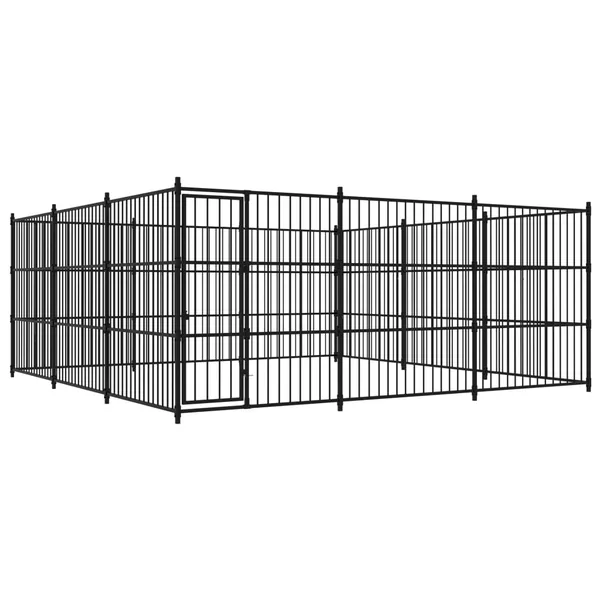 Chenil d'extérieur pour chiens 450 x 450 x 185 cm