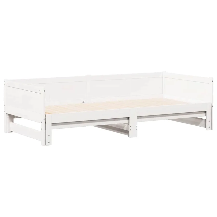 Lit Pull-out de Jour Blanc 203,5 x 184 x 56,5 cm - 4