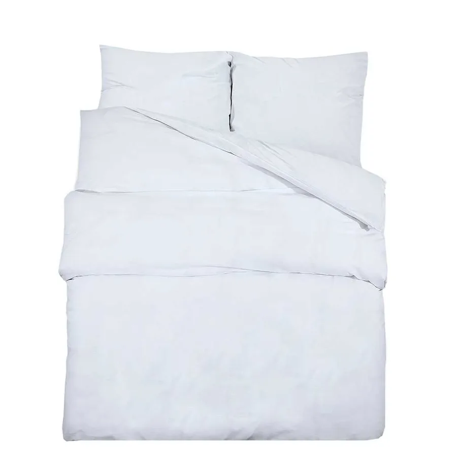 Ensemble de housse de couette Blanc 260x240 cm Coton - 2