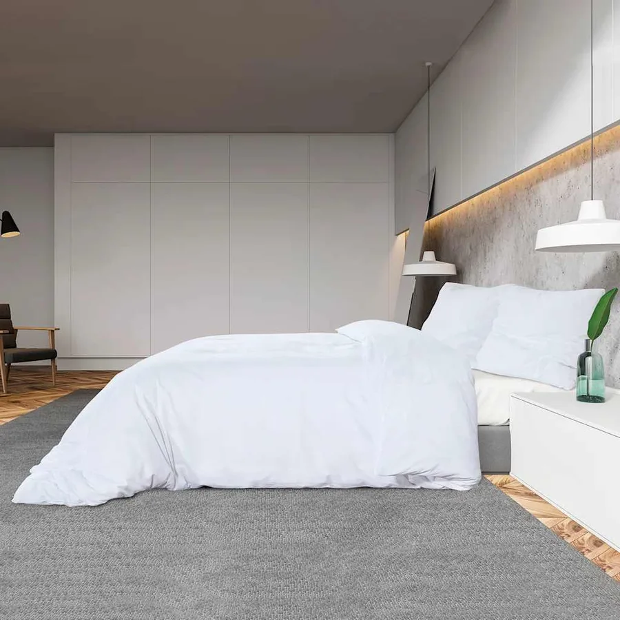 Ensemble de housse de couette Blanc 260x240 cm Coton - 4