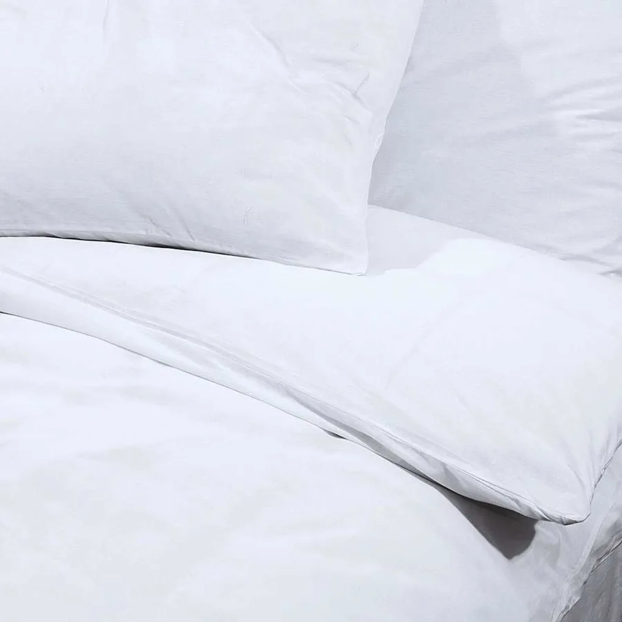 Ensemble de housse de couette Blanc 260x240 cm Coton - 7