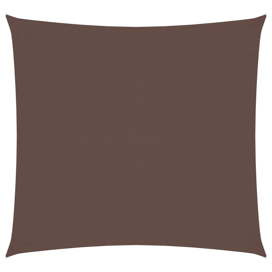Voile de parasol tissu oxford carré 7x7 m marron - 2