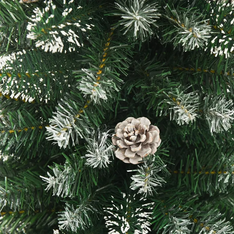 Sapin de Noël artificiel mince avec support 240 cm PVC - 5