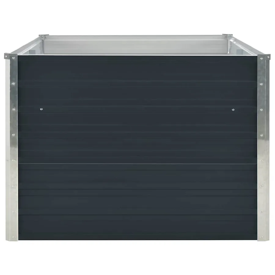Jardinière 160 x 80 x 45 cm Acier galvanisé Anthracite - 4