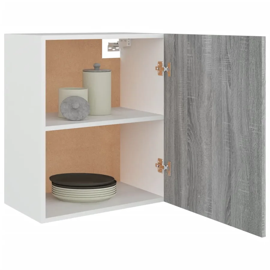 Armoire suspendue "Lyon" Gris Sonoma 50 x 31 x 60 cm Bois d'ingénierie - 8