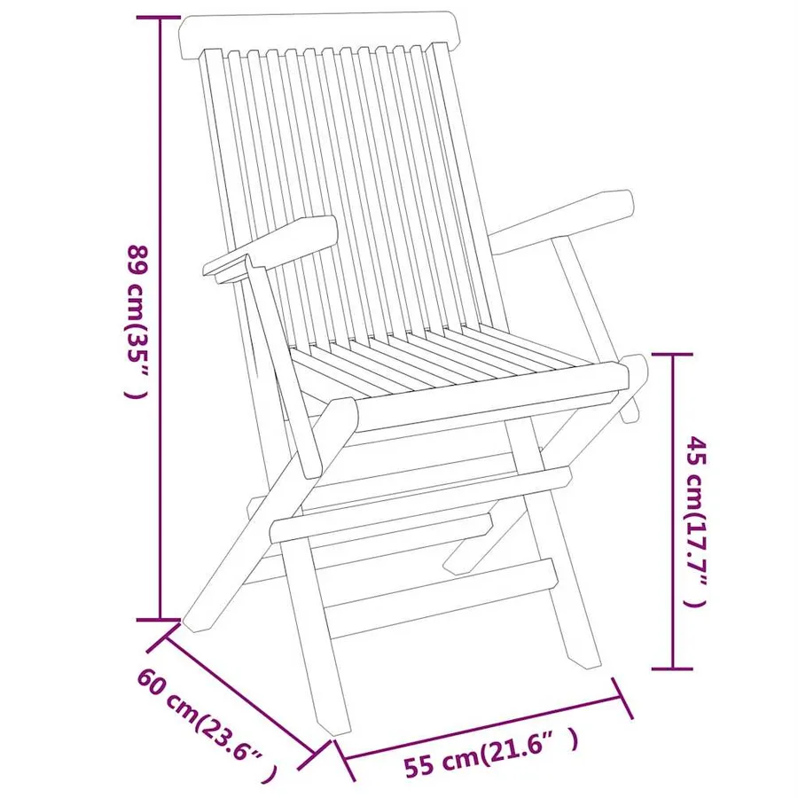 Ensemble à manger de jardin 3 pcs Bois de teck massif - 8