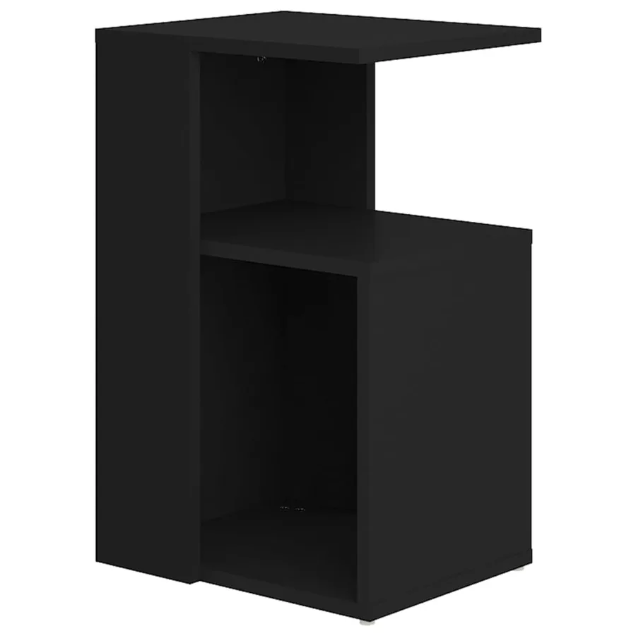 Table d'appoint Noir 36x30x56 cm Bois d’ingénierie - 2