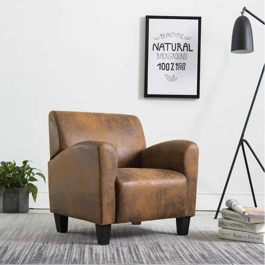 Canapé-chaise Marron 70x69x72 cm Similicuir