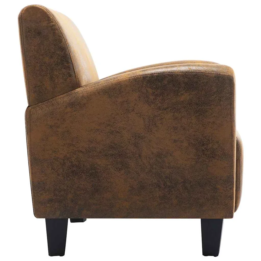 Canapé-chaise Marron 70x69x72 cm Similicuir - 4