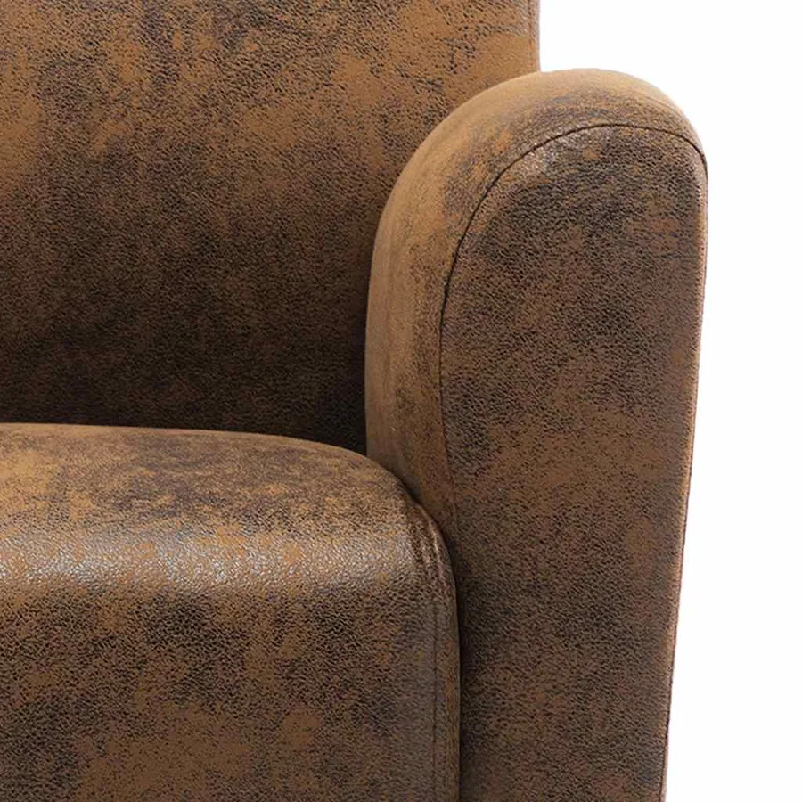 Canapé-chaise Marron 70x69x72 cm Similicuir - 7