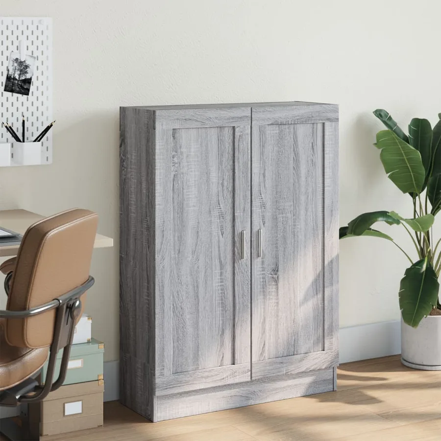 Bibliothèque sonoma gris 82,5x30,5x115 cm bois d'ingénierie - 3