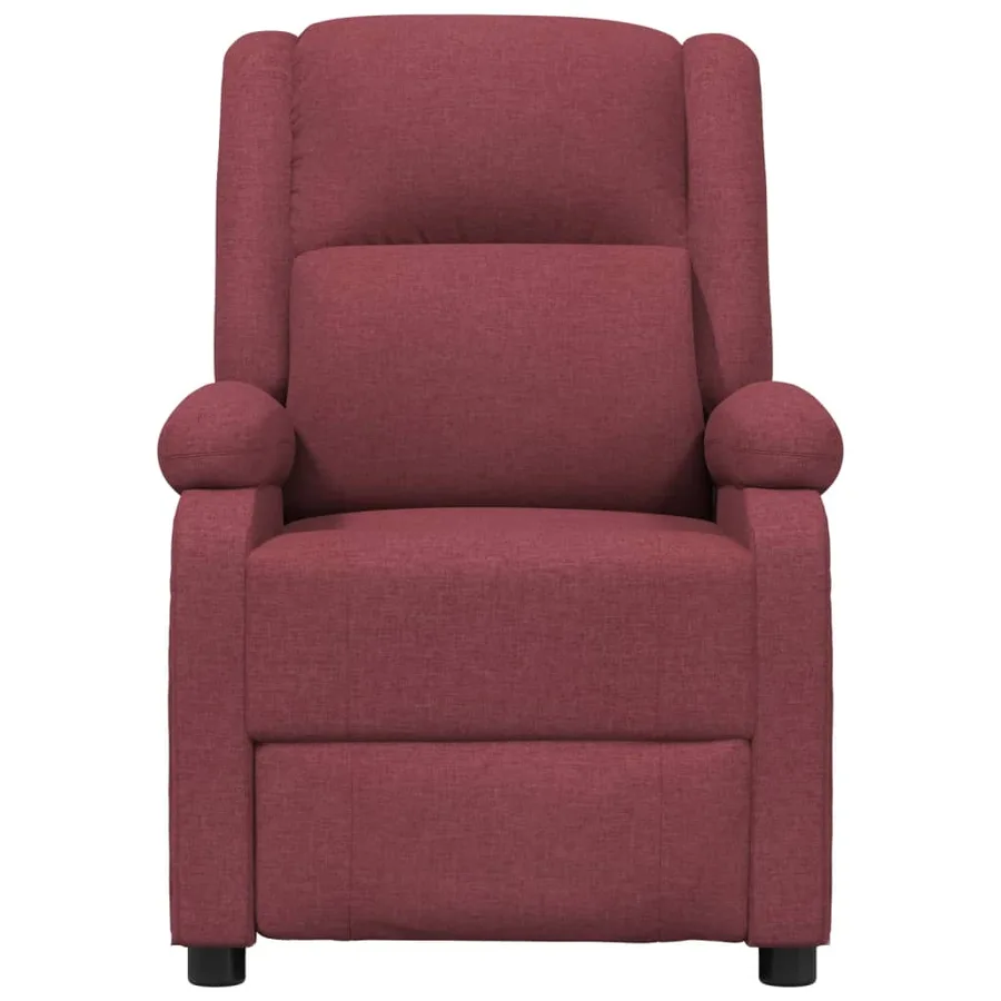 Fauteuil inclinable électrique Rouge bordeaux Tissu - 4