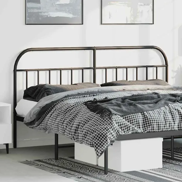 Tête de lit de remplacement métal noir 193 cm