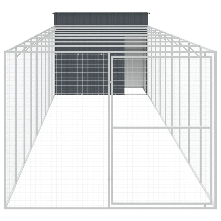 Niche pour chien avec cour anthracite 214x1069x181 cm - 3