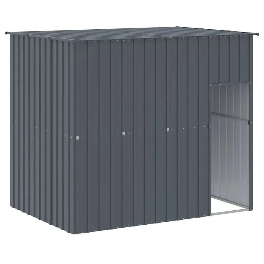 Niche pour chien avec cour anthracite 214x1069x181 cm - 6