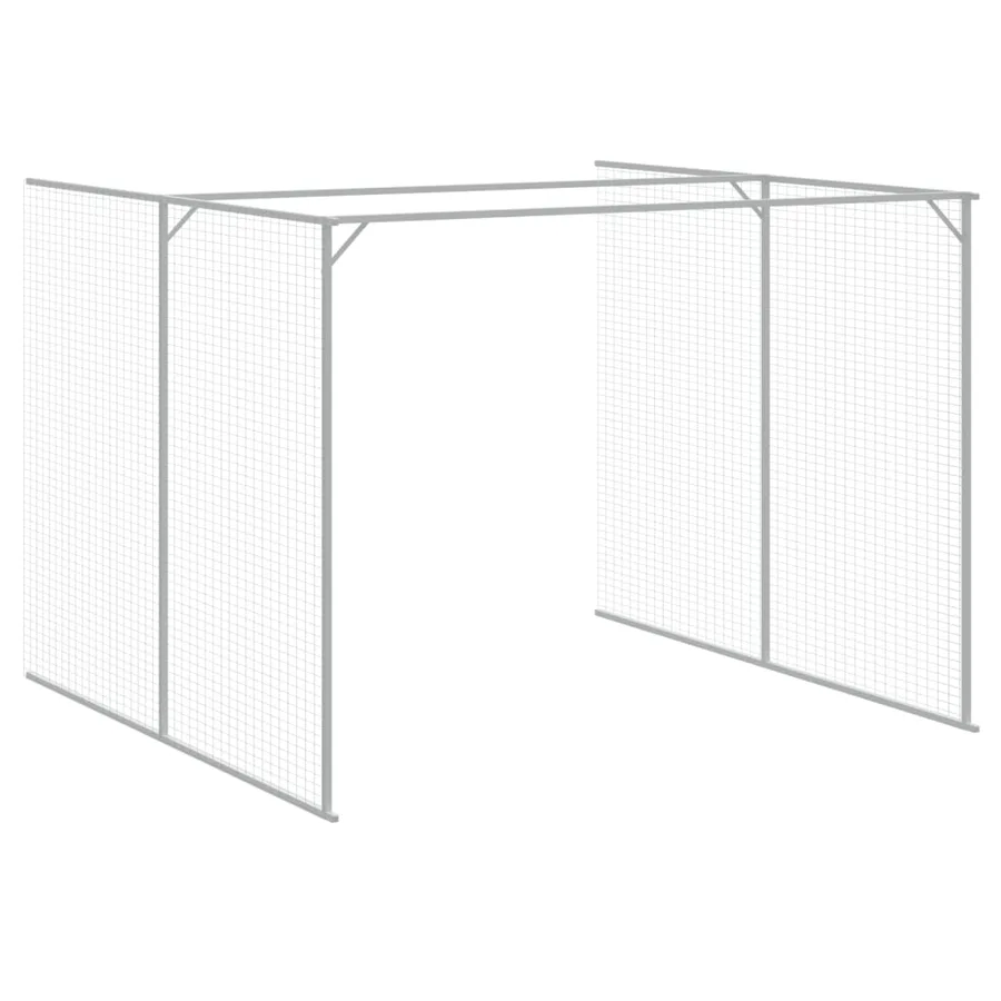Niche pour chien avec cour anthracite 214x1069x181 cm - 7