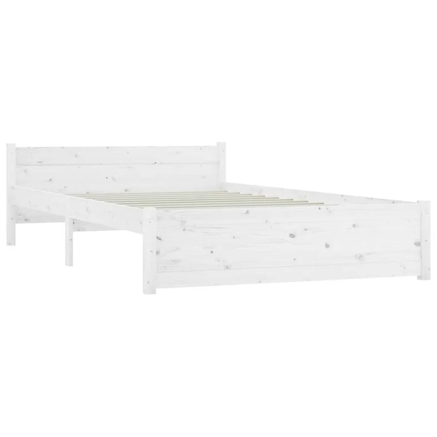 Cadre de lit sans matelas avec tiroirs blanc - 5