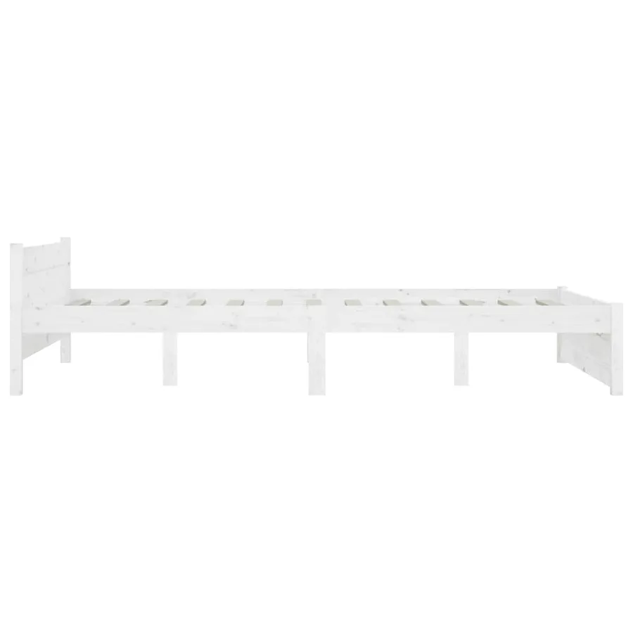 Cadre de lit sans matelas avec tiroirs blanc - 6