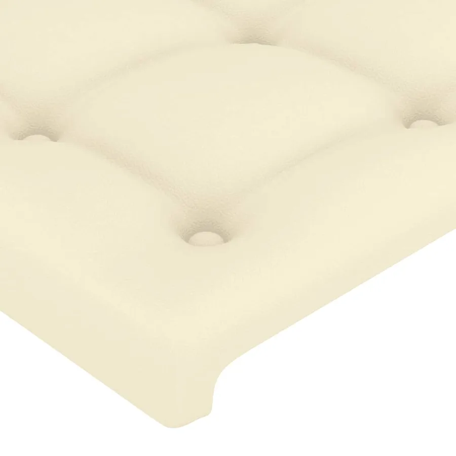Cadre de lit sans matelas crème 80x200 cm similicuir - 10