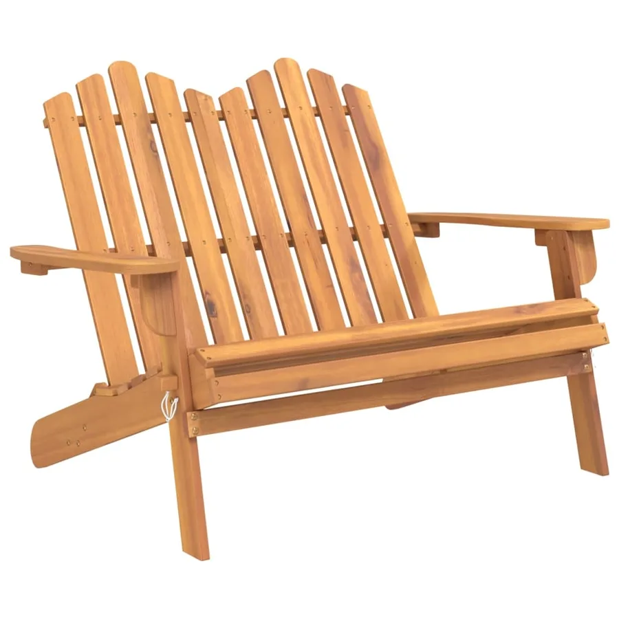 Ensemble de salon de jardin Adirondack 5 pcs bois acacia solide - 5
