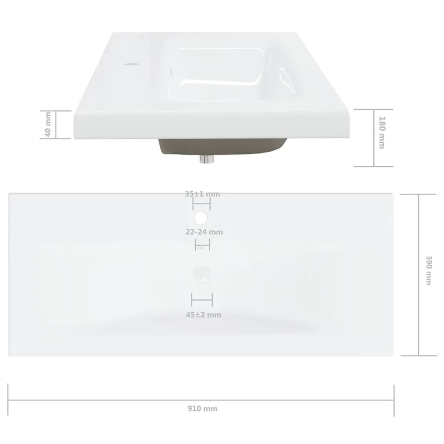 Armoire d'évier avec lavabo intégré Gris brillant Aggloméré - 16