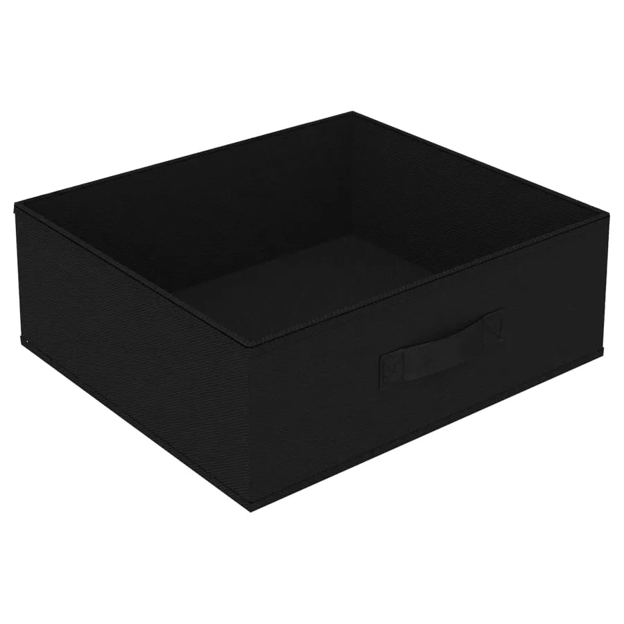 Étagère de rangement avec 4 paniers en tissu Acier Noir - 6