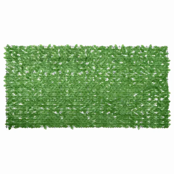 Écran de balcon avec feuilles vert 300x150 cm