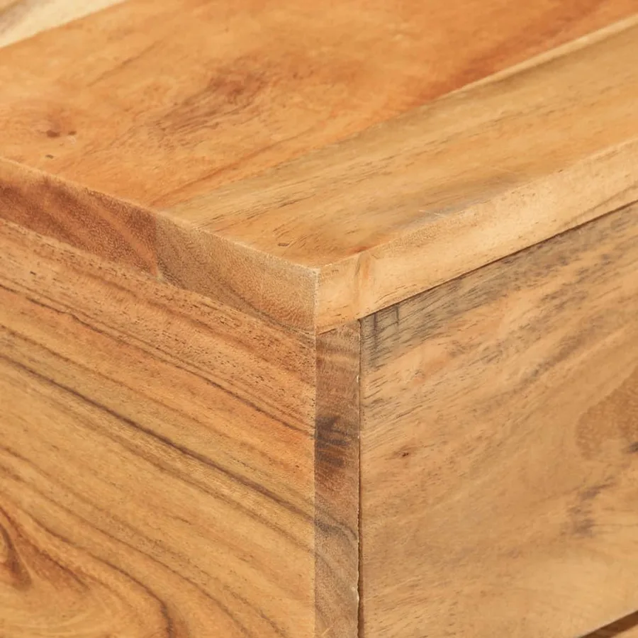 Table d'appoint en forme d'U 45x30x61 cm Bois d'acacia massif - 5