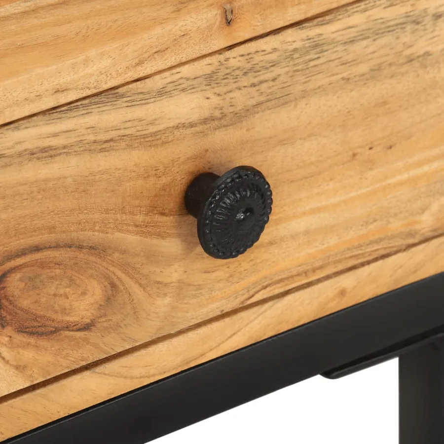 Table d'appoint en forme d'U 45x30x61 cm Bois d'acacia massif - 6
