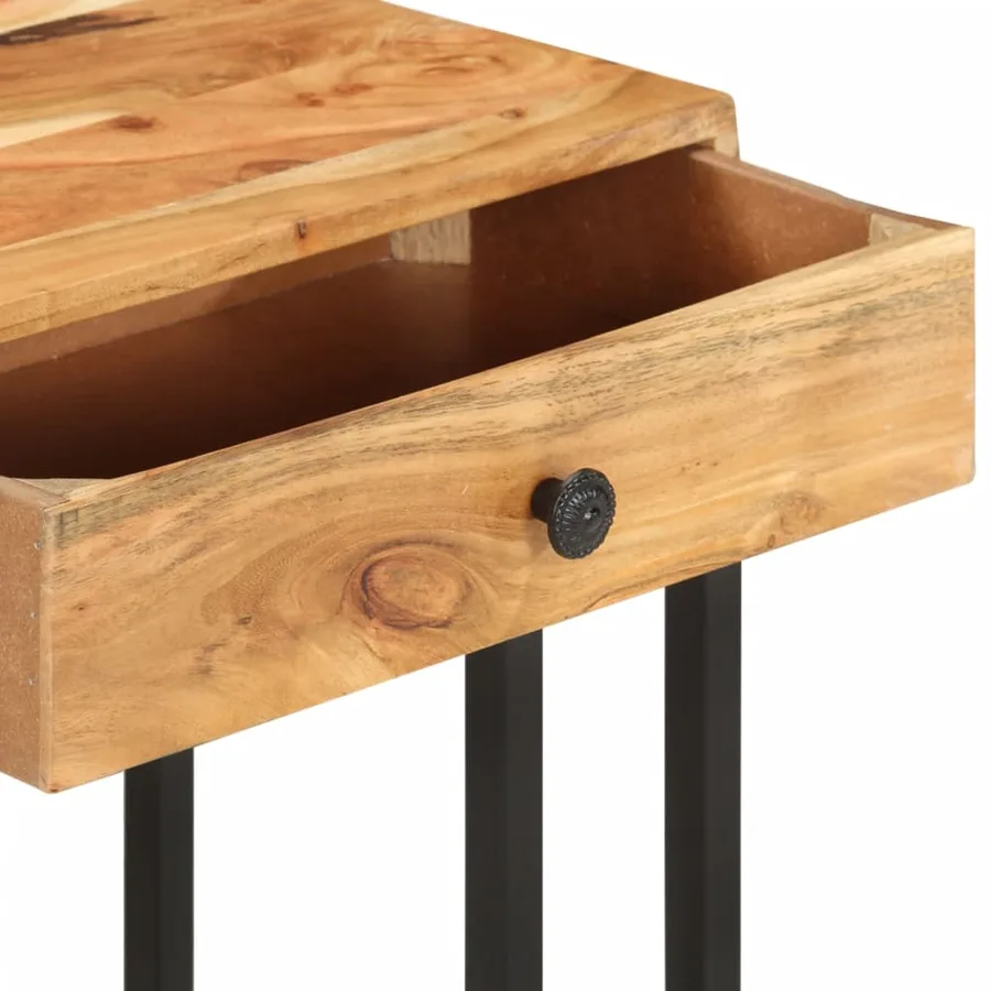 Table d'appoint en forme d'U 45x30x61 cm Bois d'acacia massif - 7