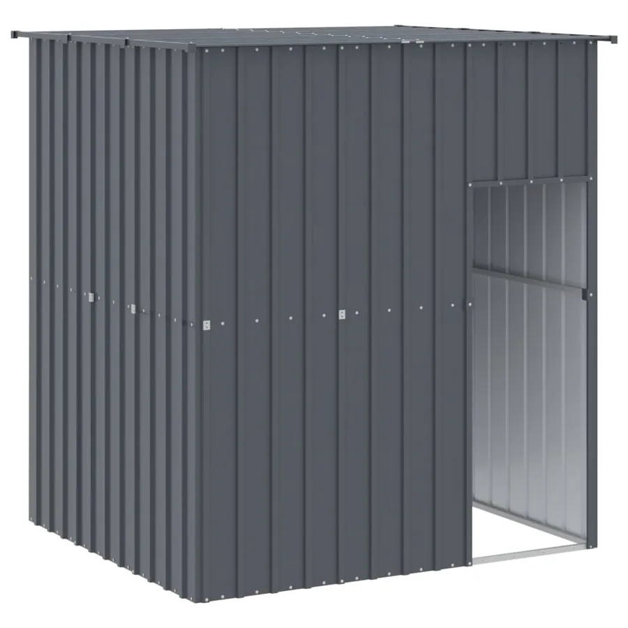 Niche pour chien avec toit anthracite acier galvanisé - 2