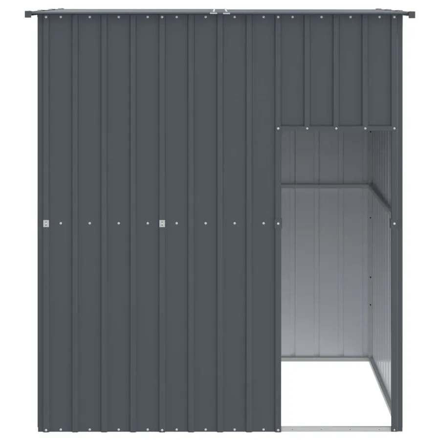 Niche pour chien avec toit anthracite acier galvanisé - 3