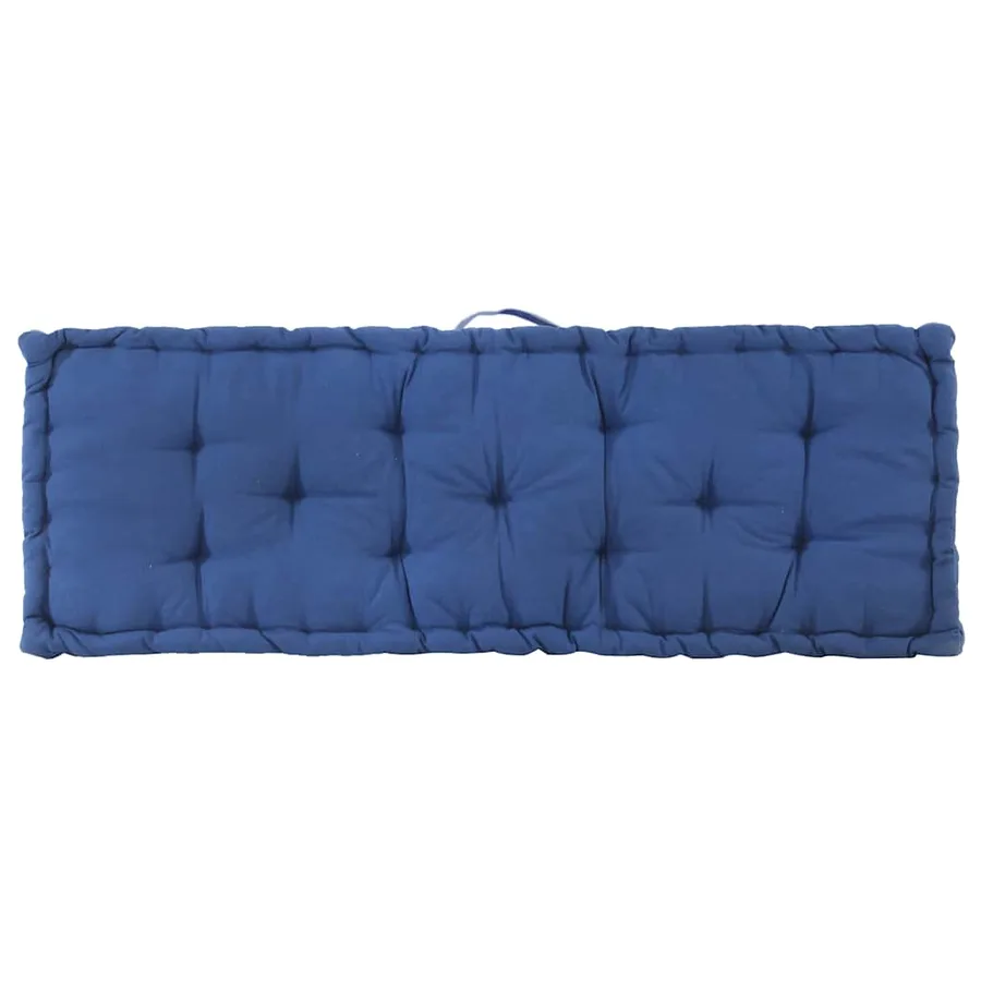 Coussin de plancher de palette Coton 120x40x7 cm Bleu clair - 6