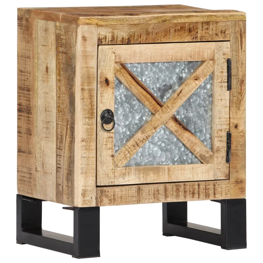 Table de chevet 40x30x50 cm Bois de manguier massif - 11