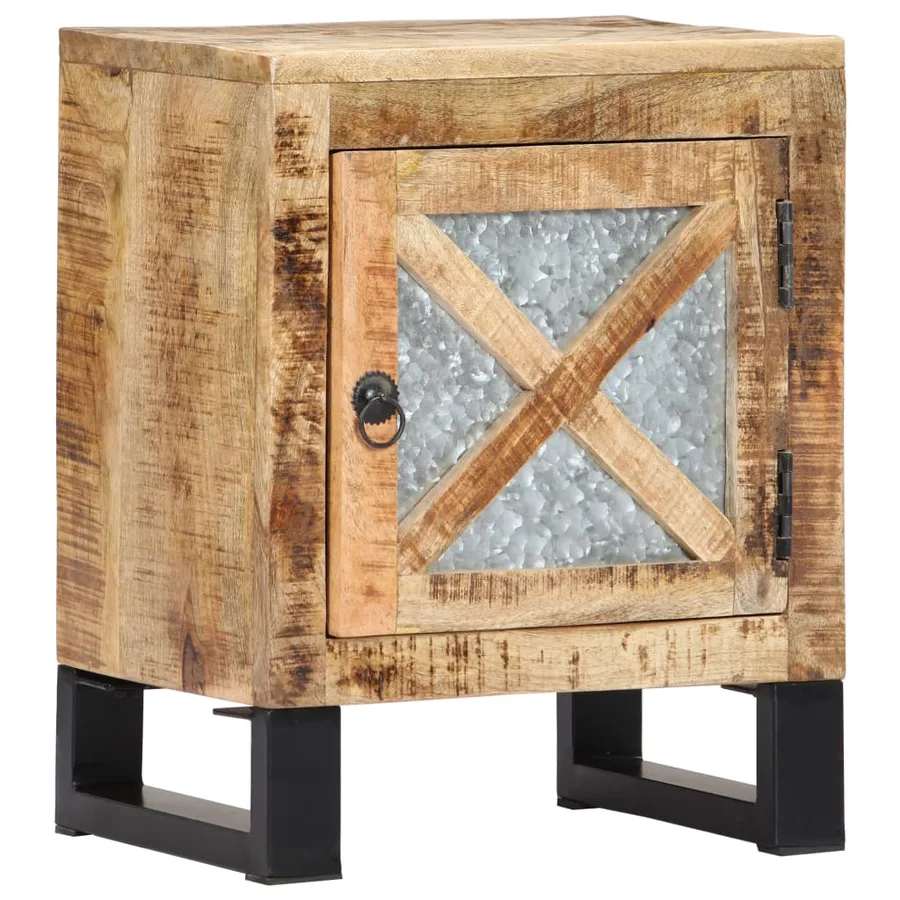 Table de chevet 40x30x50 cm Bois de manguier massif - 12