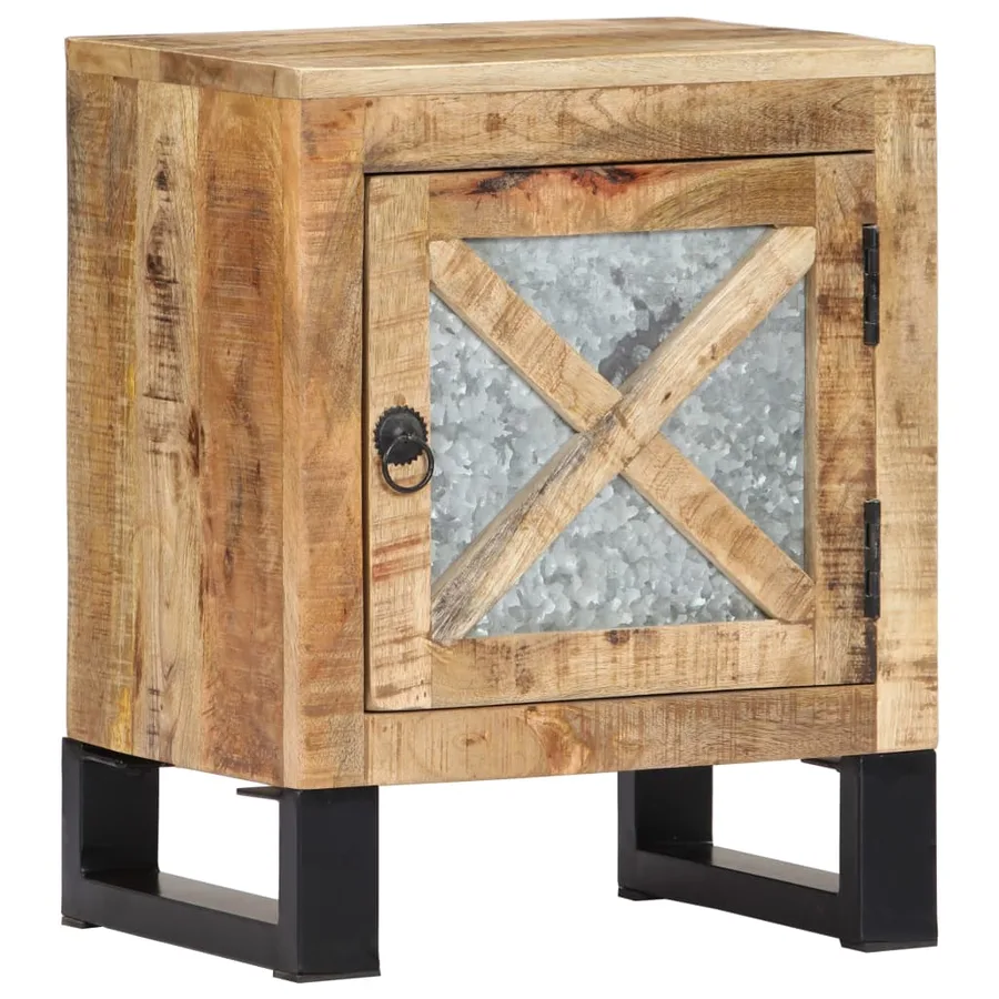Table de chevet 40x30x50 cm Bois de manguier massif - 13
