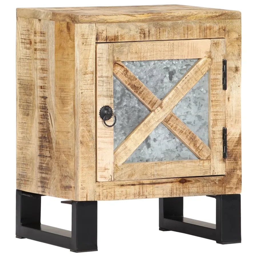 Table de chevet 40x30x50 cm Bois de manguier massif - 14