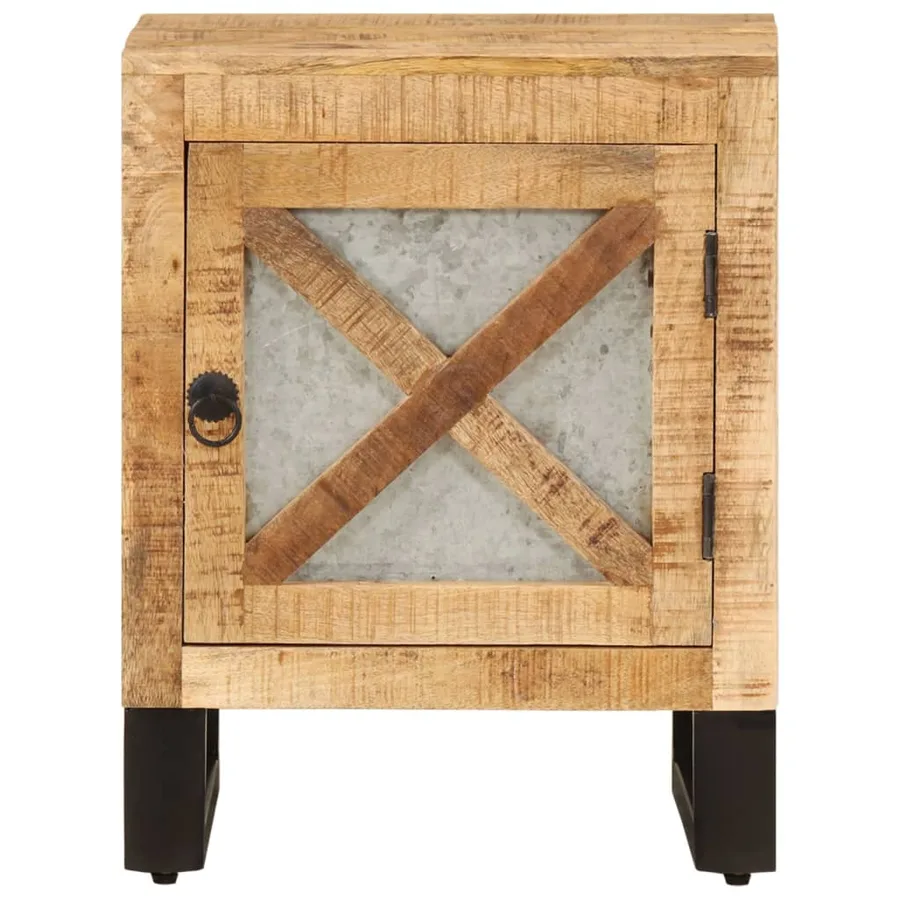 Table de chevet 40x30x50 cm Bois de manguier massif - 2