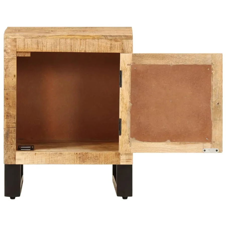 Table de chevet 40x30x50 cm Bois de manguier massif - 3
