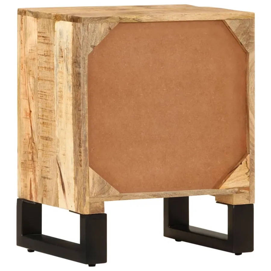 Table de chevet 40x30x50 cm Bois de manguier massif - 5