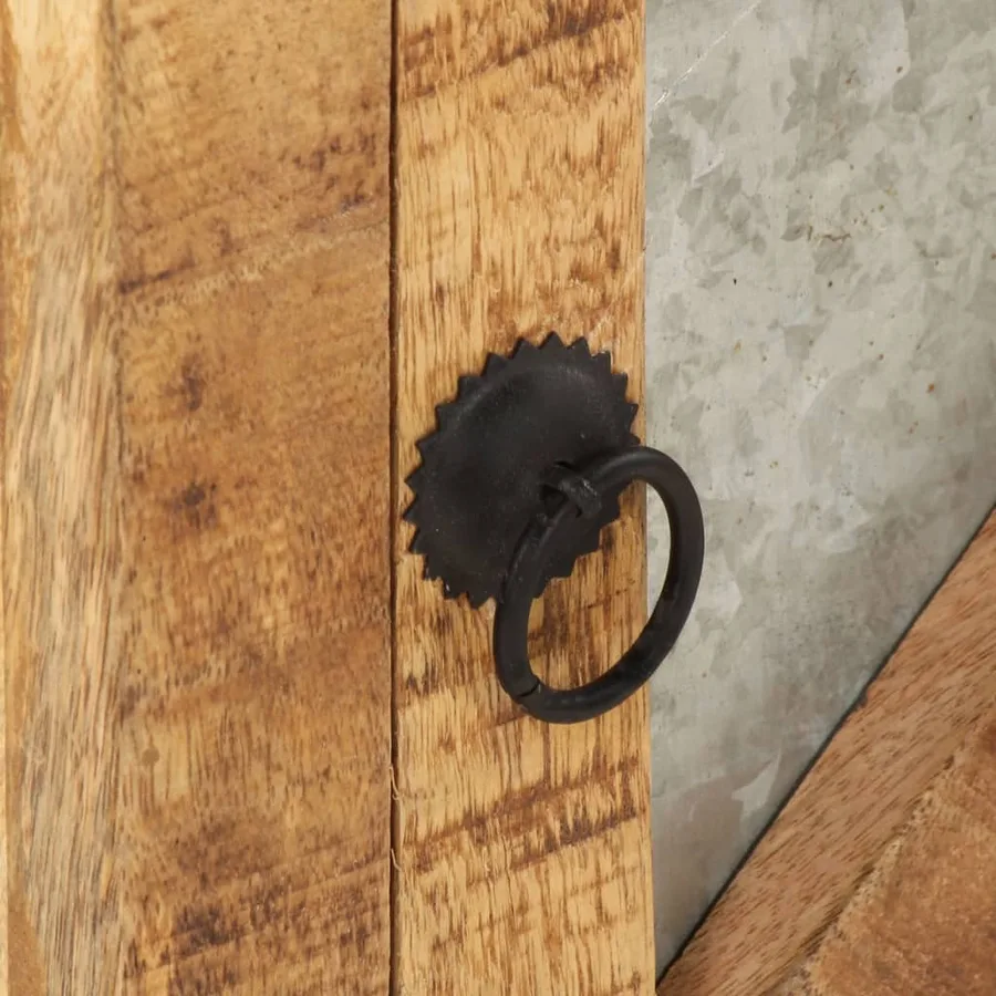Table de chevet 40x30x50 cm Bois de manguier massif - 6