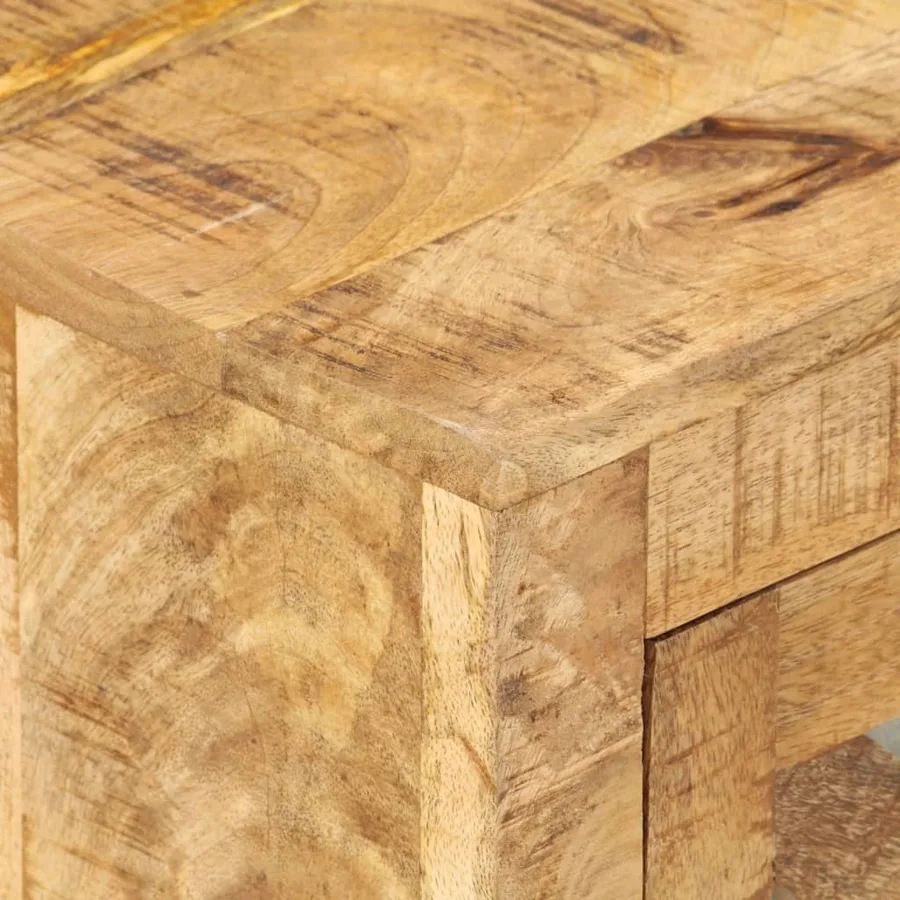 Table de chevet 40x30x50 cm Bois de manguier massif - 8