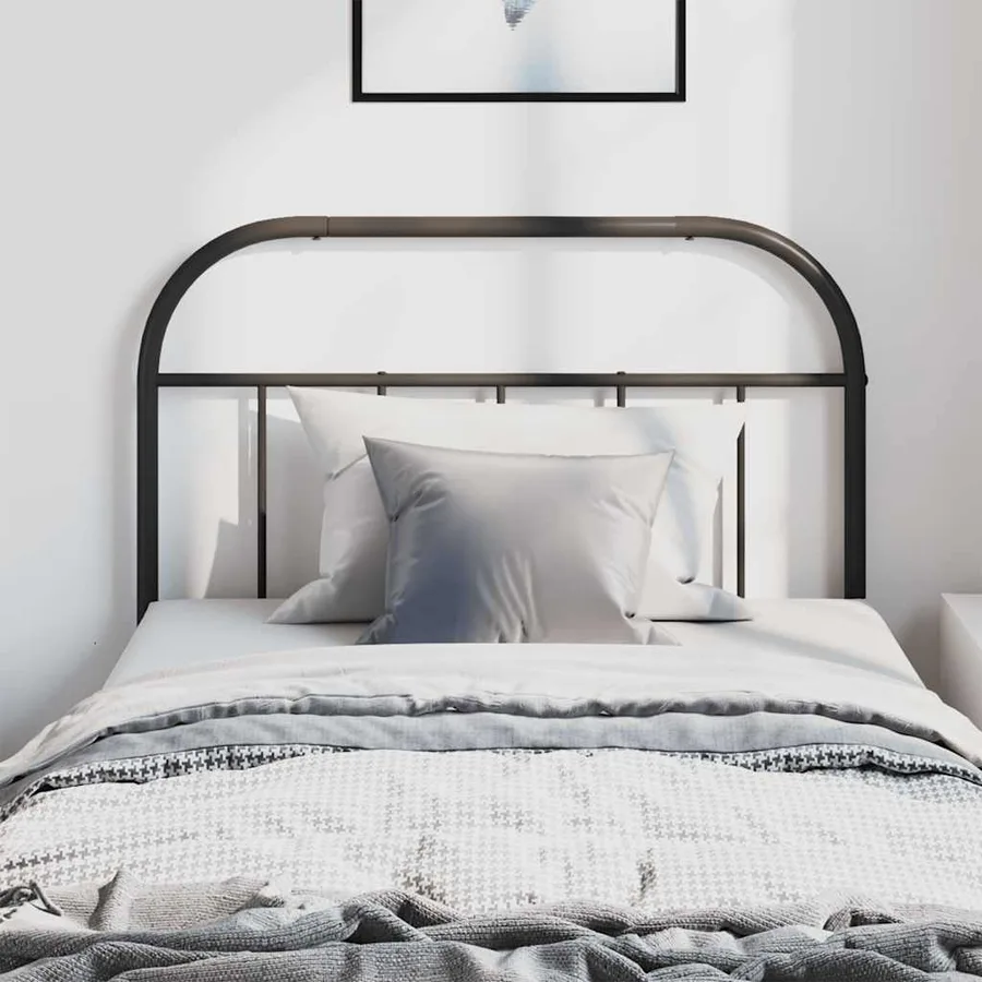 Tête de lit de remplacement métal noir 100 cm - 3