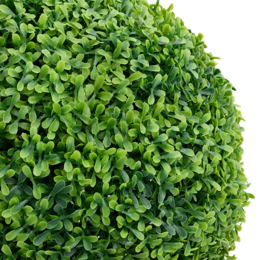 Plante de buis artificiel avec pot Forme de boule Vert 50 cm - 2