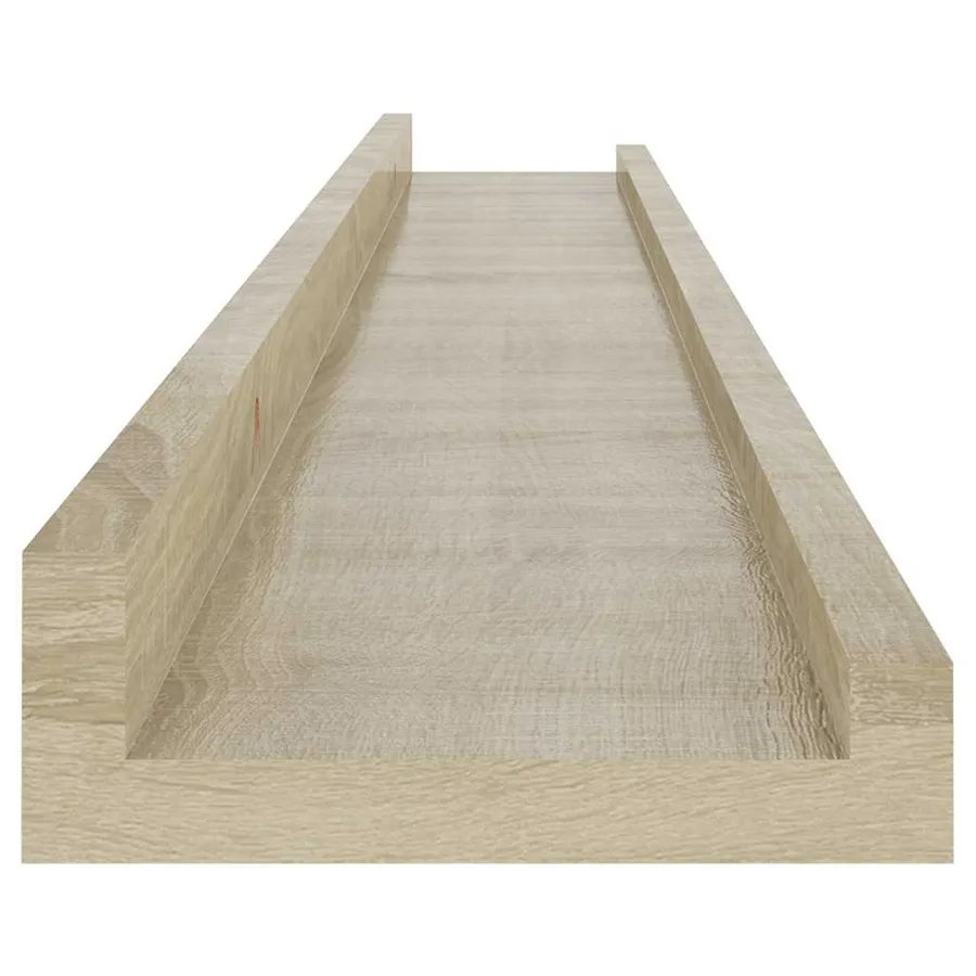 Étagères murales 4 pcs chêne sonoma 80x9x3 cm - 7