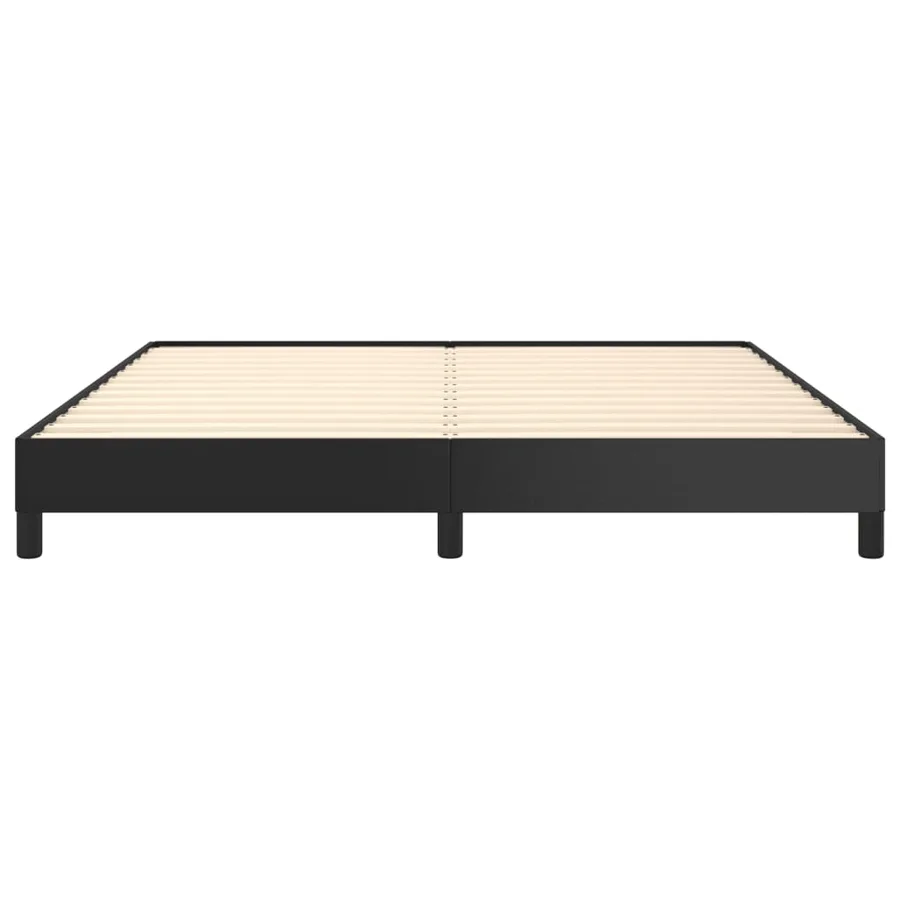 Cadre de lit sans matelas noir 180x200 cm similicuir - 5