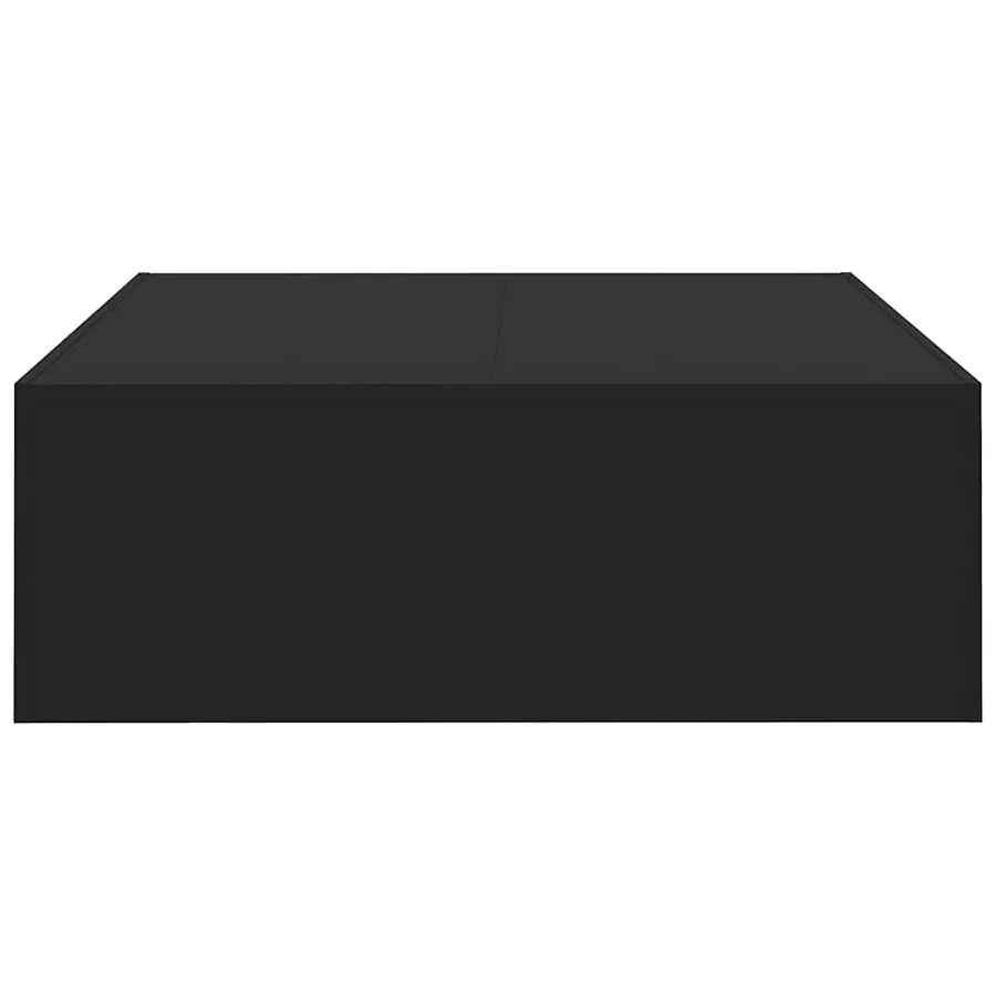 Table basse noir 100x100x35 cm bois d'ingénierie - 6